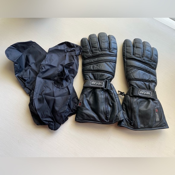 Kevlar Leather Insulate Motorcycle Gloves Size XL - Picture 9 of 9